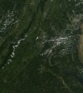 Tropical Storm Lee carried sediment into Chesapeake Bay in 2011 (Credit: NASA MODIS Rapid Response Team at NASA GSFC)