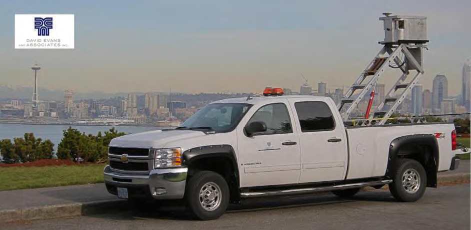 The mobile LIDAR setup used by David Evans and Associates (Credit: David Evans and Associates)