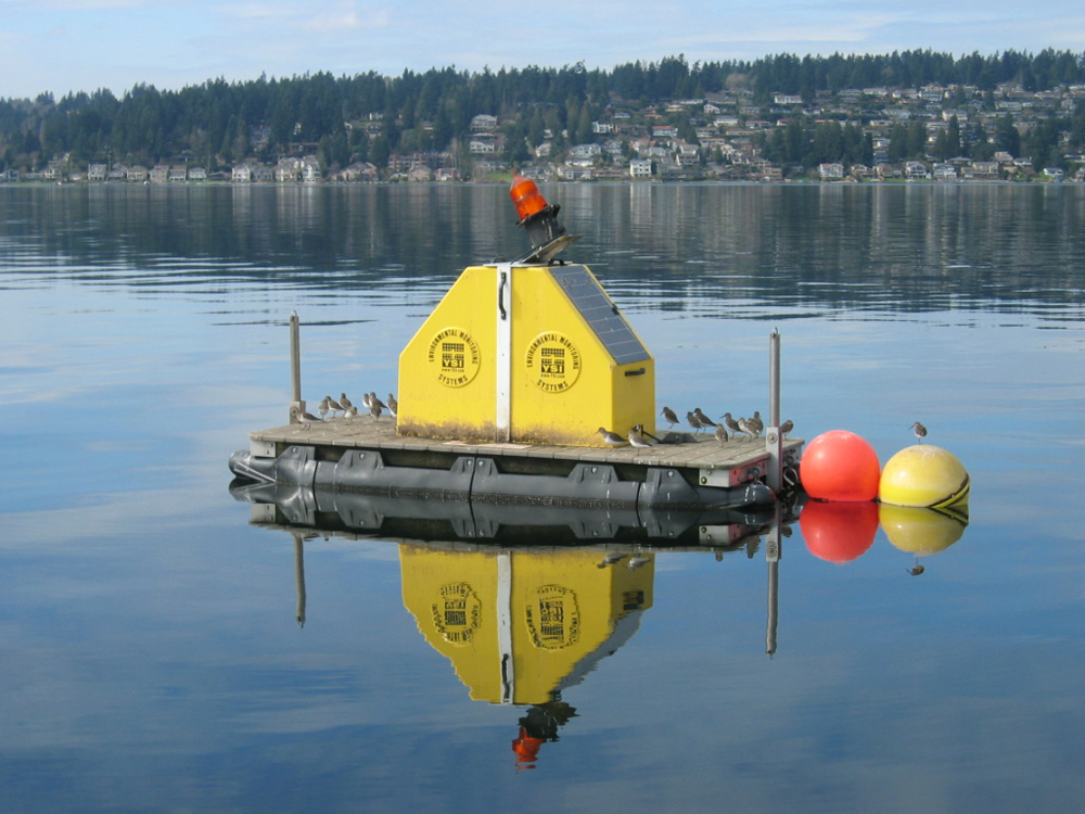The monitoring platform on Lake Sammamish is takes around an hour to measure a full profile