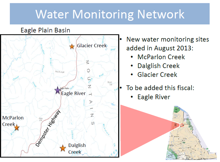 The three monitoring stations, and a planned fourth, join  2,000 other monitoring stations across Canada. (Credit: Yukon Conservation Society)