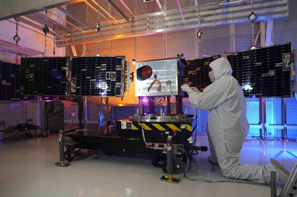 The Total Irradiance Monitor is part of the Total Solar Irradiance Calibration Transfer Experiment, assembled at Ball Aerospace (Credit: Ball Aerospace)