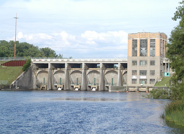 Ford Lake Dam, originally built by Henry Ford to provide electricity for a plant  (Credit: John Lehman)
