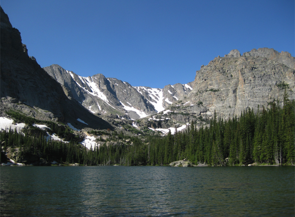 Loch Vale in Rocky Mountain National Park (Credit: USGS)