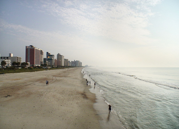 Myrtle Beach occupies a stretch of the Grand Strand. (Credit: Phil Guest, via Wikimedia Commons)