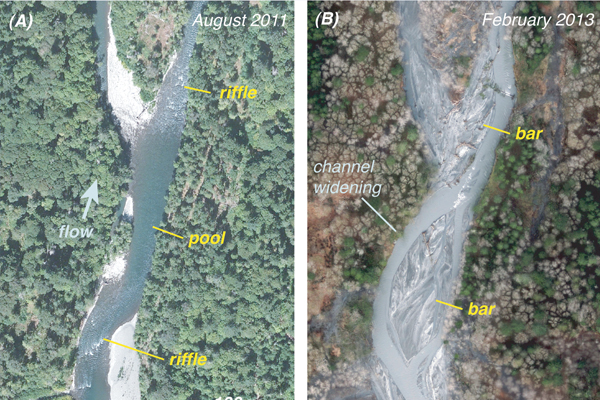 dam removal Aerial images of the Elwha River. (Credit: Andy Ritchie / National Park Service)