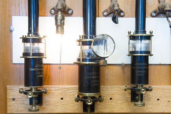 The oldest mercury barometer at the Blue Hill Observatory.