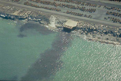 Here is an example of point source pollution. Photo Credit: NOAA Ocean Service