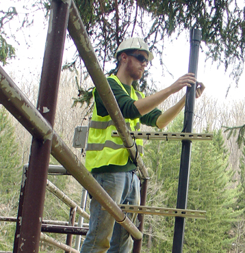 Constructing a NexSens mast-mounted data logging station