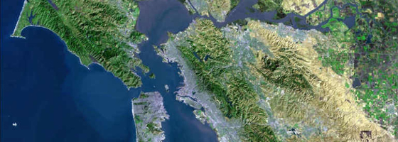 The San Francisco Bay area (Credit: USGS, via Wikimedia Commons)