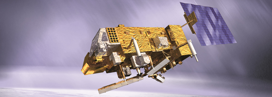 Artist's concept of the MetOp-B satellite. (Credit: ESA/Eumetsat)