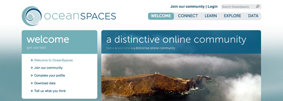 Oceanspaces webiste