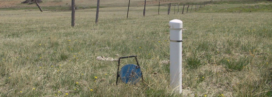 A monitoring well in Dawson County, Mont. that was part of the state's pilot program for the National Ground Water Monitoring Network (Credit: Clarence Schwartz, Montana Bureau of Mines and Geology)