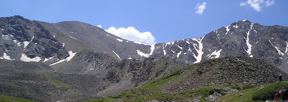 Grays and Torreys peaks of Colorado's Front Range (Credit: Daidipya, via Wikimedia Commons)