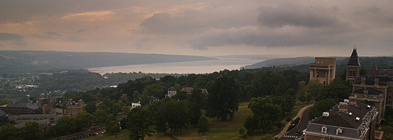 Cayuga Lake as seen from the Cornell campus (Credit: solarnu, via Flickr)