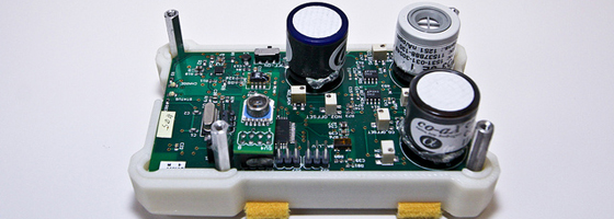 The CitiSense circuit board (Credit: UC Davis Jacobs School of Engineering)