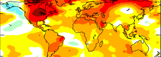 2012 global temperature anomaly (Credit: NASA/NOAA)