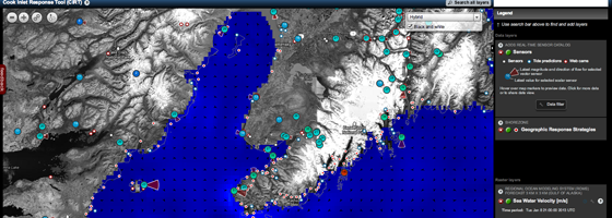 Kulluk oil rig / Cook Inlet Response Tool (Credit: Alaska Ocean Observing System)