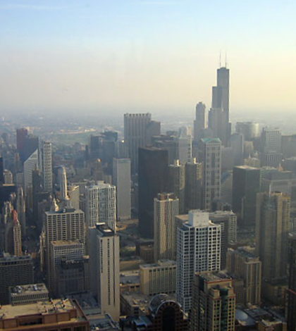 Chicago Skyline, via Wikimedia Commons