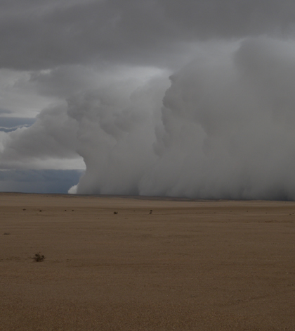Heavy rain in Namibia (Credit: NASA)