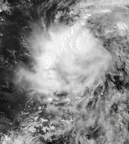 Tropical Storm Gaston over the open Atlantic (Credit: U.S. Navy)