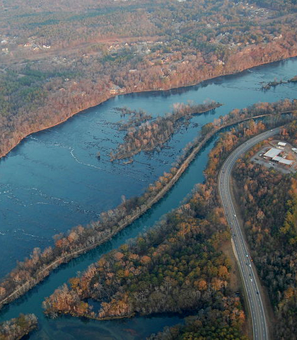 Augusta Canal in the Savannah River (Credit: Wikimedia Commons)