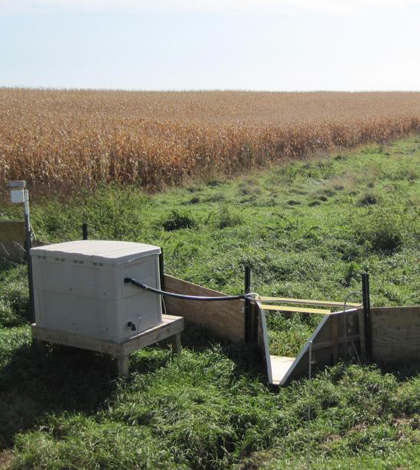 Edge of field monitoring station (Credit: Minnesota Department of Agriculture)