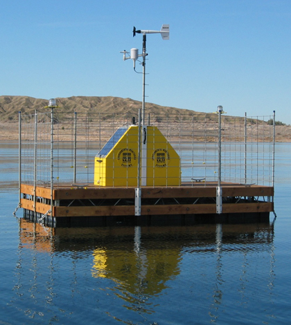 Lake Mead monitoring platform (Credit: USGS)