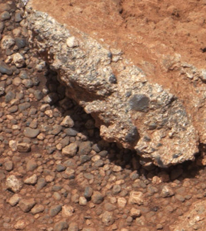 The outcrop of rocks on Mars (NASA/photo)