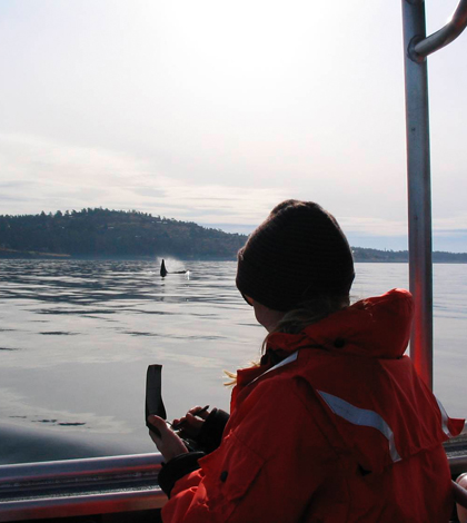 Researcher on the Puget Sound (Credit: NOAA)