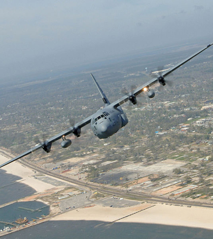 WC-130J Hurricane Hunter aircraft (Credit: U.S. Air Force, via Wikimedia Commons)