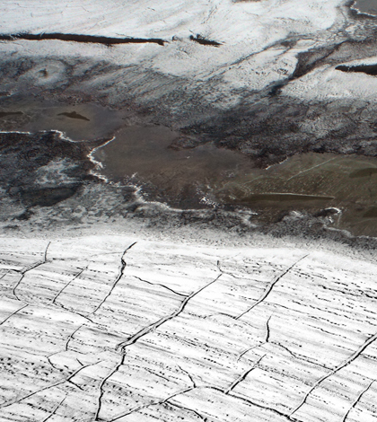 Permafrost in the Arctic (Credit: Brocken Inaglory, Wikimedia Commons)