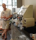 Top image: Justin Chaffin explains instrumentation and algae analysis at the new Ohio Sea Grant water quality lab. (Credit: Daniel Kelly)