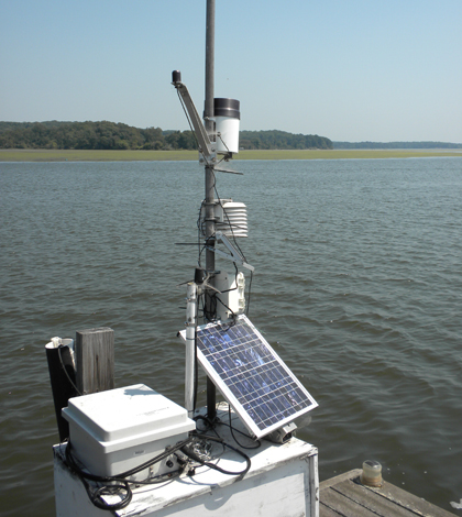 A water quality monitoring station on the Occoquan River (Credit: Christian Jones)