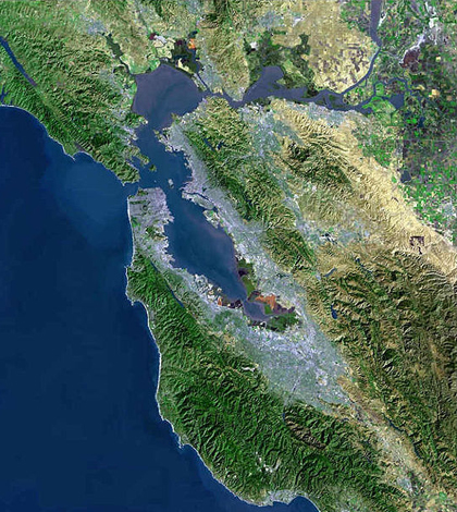 The San Francisco Bay area (Credit: USGS, via Wikimedia Commons)