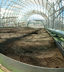 Land Evolution Observatory hillslope (Credit: Paul M. Ingram/Biosphere 2)