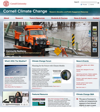 Cornell Climate Change Website