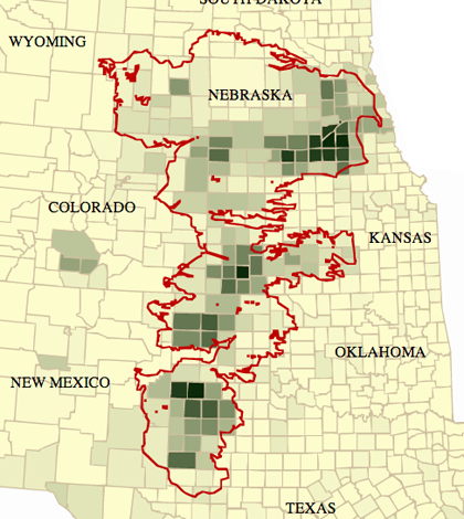 Ogallala aquifer (Credit: Kbh3rd, via Wikimedia Commons)