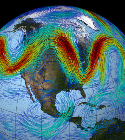 Jet stream (Credit: NASA)