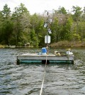 The Lake Lacawac monitoring platform (Credit: Bruce Hargreaves)