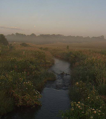 Sunrise over the StREAM Lab (Credit: Laura Lehmann/StREAM Lab REU)