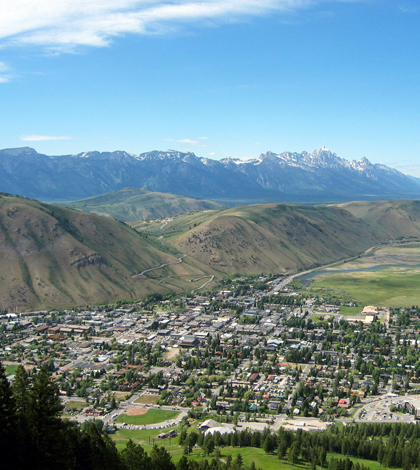 Jackson, Wyo., the town near the slide (Credit: Mlewis2005, via Wikimedia Commons)