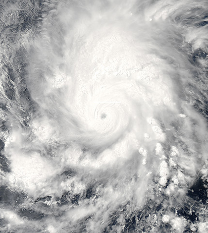 A view of Tropical Storm Amanda, first named storm of the 2014 hurricane season, captured by NASA’s Aqua satellite (Credit: NASA)