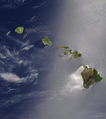 Hawaiian islands (Credit: NASA)