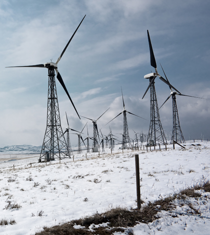 Cowley Ridge Wind Farm in Alberta (Credit: Gavin Schaefer, via Flickr)