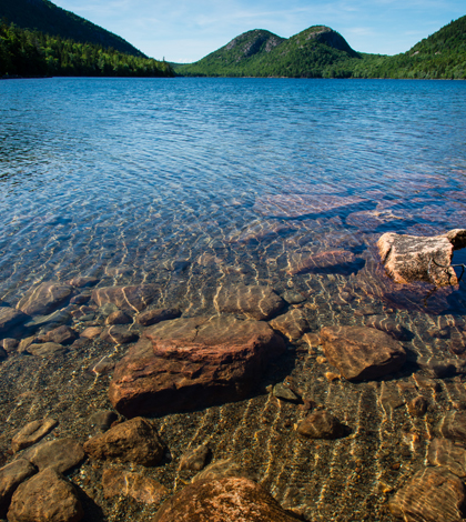 Jordan Pond in Acadian National Park shows off its famous water clarity (Credit: John Buie, via Flickr/CC BY 2.0)