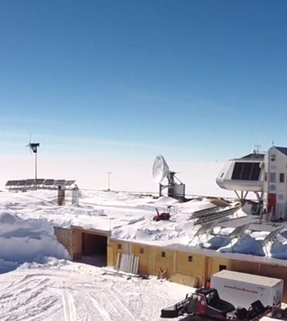 Antarctica's Princess Elisabeth Research Station relies mostly on wind and solar power. (Credit: International Polar Foundation)