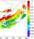 Data sets track a plume of pollution moving over northeast Asia. (Credit: Jhoon Kim / Yonsei University)
