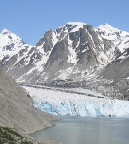 Glacial runoff entering the sea. (Credit: Oregon State University)