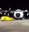 The C-130 research aircraft after a flight from New York City to the Atlantic Ocean to measure air pollution. (Credit: Joel Thornton)