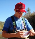 Brian Yellen records measurements during a hydropeaking event in the Deerfield River. (Credit: University of Massachusetts Amherst)